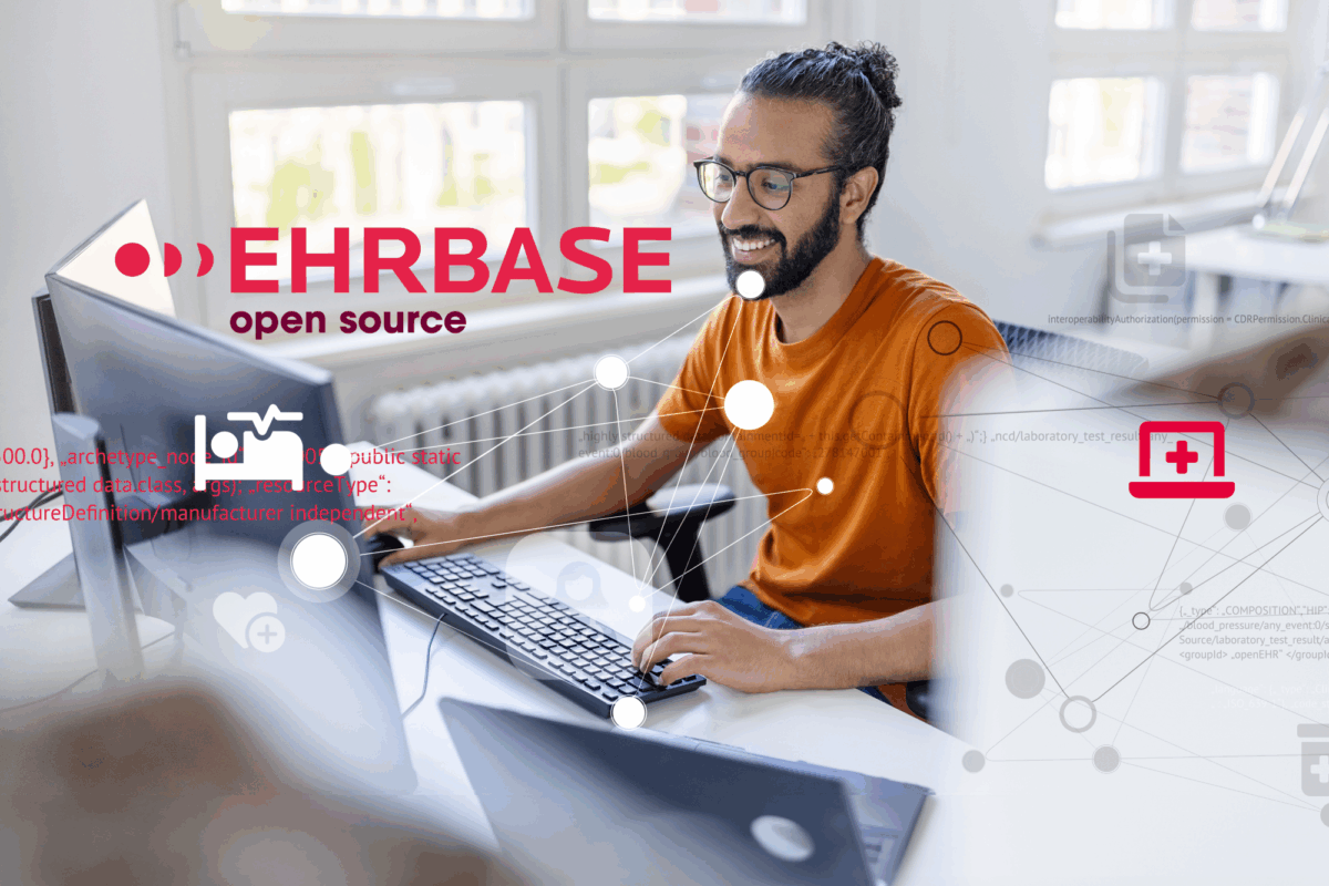 IT Spezialist freut sich über 400 Anwender EHRbase Sandbox